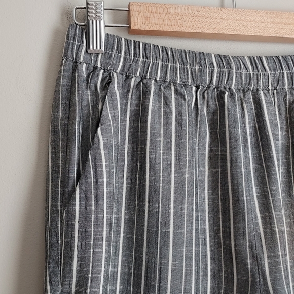 Marine Layer Gray Striped Track Pant Size Small Gray White - Picture 5 of 11